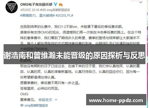 谢浩南和曾维瀚未能晋级的原因探析与反思